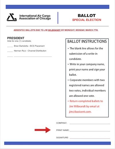 Click here to download the special election ballot for IACAC President.